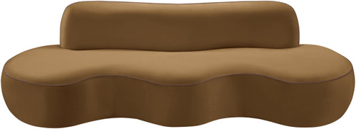 Saddle-S Swerve Collection Modern | Contemporary Sofa, Ultra Luxe 460 GSM Upholstery Piping, Solid Wood Inner Frame, 100" W x 38.5" D x 30" H, Saddle
