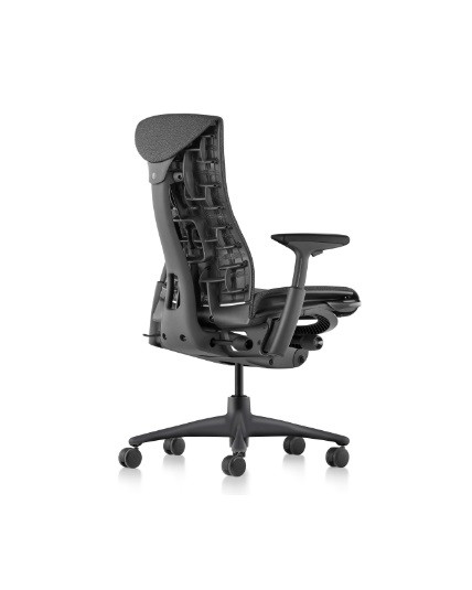 Herman Miller Embody Chair, Black, All Features, Adjustable Arms
