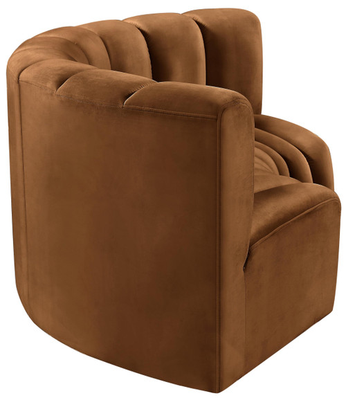 Saddle-S3C Arc Collection Modern | Contemporary Modular Sofa with Soft Saddle Velvet, Deep Channel Tufting, Modular Design, 80 W x 37 D x 30 H, Saddle