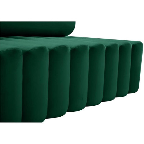 Green-L Melody Collection Modern | Contemporary Velvet Upholstered Loveseat with Deep Channel Tufting