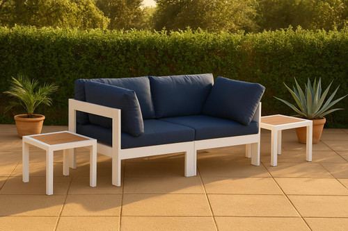 Navy-S60A Nizuc Collection Modern | Contemporary Outdoor Patio Modular Sofa