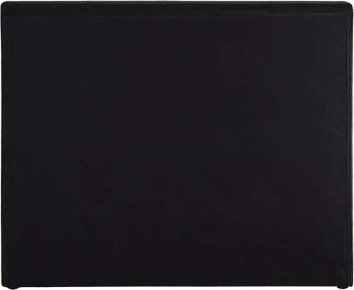 DorianBlack-T Dorian Collection Modern | Contemporary Twin Bed with Ultra Luxe Black Velvet, 52" W x 90" D x 45" H, Black, Twin