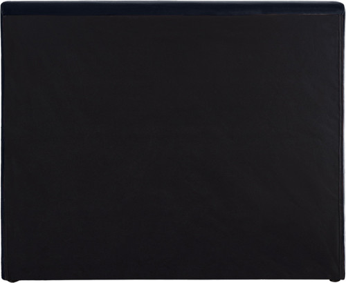 DorianNavy-T Dorian Collection Modern | Contemporary Twin Bed with Ultra Luxe Navy Velvet, 52" W x 90" D x 45" H, Navy, Twin
