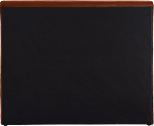 DorianCognac-T Dorian Collection Modern | Contemporary Twin Bed with Ultra Luxe Cognac Velvet, 52" W x 90" D x 45" H, Cognac, Twin