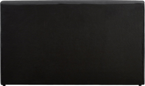 DorianBlack-F Dorian Collection Modern | Contemporary Full Bed with Ultra Luxe Black Velvet, 68" W x 90" D x 45" H, Black, Full