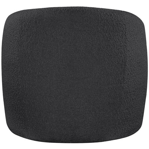 Black Acadia Collection Modern | Contemporary Accent Chair with Rich Black Boucle Fabric, Rounded Back, 33.5" W x 30.5" D x 30" H, Black