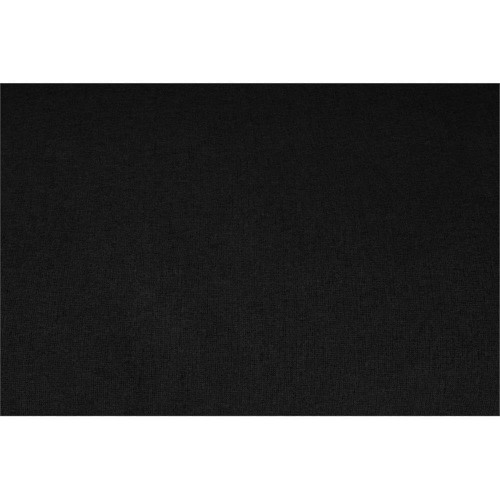Black-Ott Serene Collection Modern | Contemporary Deluxe Comfort Ottoman, Soft Linen Textured Fabric, Down Cushions, 39" W x 40" D x 18.5" H, Black