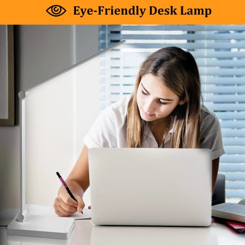 LED Desk Lamp with USB Ports,Touch Desk Lamps for Home Office with 5 Modes