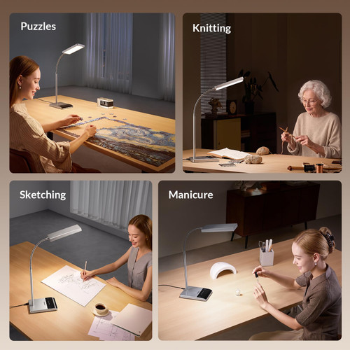 Desk Lamp, 800LM LED for Home Office, True Eye-Caring for Reading
