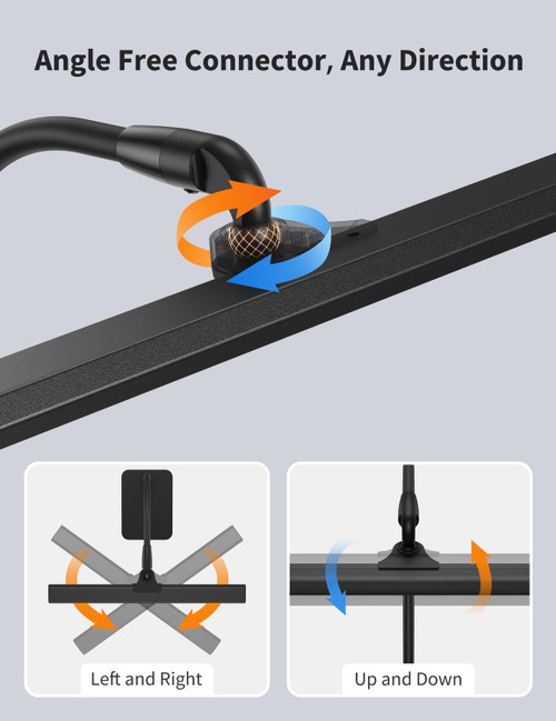 LED Desk Lamp, Flexible Gooseneck Task Light with Base and Timer
