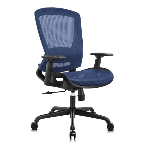 Ergonomic Mesh Office Chair,Comfy Computer Desk Chair - BIFMA 5.1 Certified Commercial Swivel Task Chair for Home Office - Adjustable Lumbar Support & Armrests,Tilt Function,Wide Seat