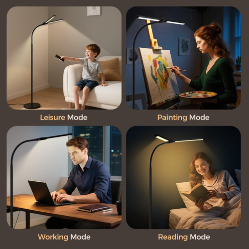 LED Floor Lamp for Living Room,Bright Reading Lamps for Office