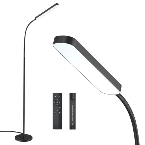 Floor Lamp, 15W/1000LM Bright LED Floor Lamp with Stepless Dimming