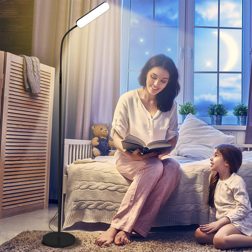 RGB Floor Lamp, 15W/1000LM LED Floor Lamp with Stepless Dimming