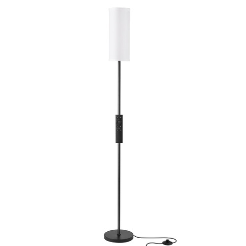 64" Modern Floor Lamp with Remote Control, 9W Bulb Included