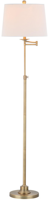 Lighting Nadia Floor Lamp, 53 -- 64.25″ Metal Antique Brass 