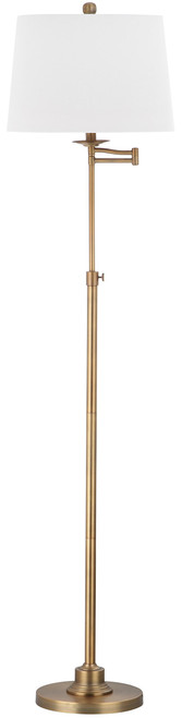 Lighting Nadia Floor Lamp, 53 -- 64.25″ Metal Antique Brass 