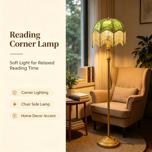 Floor Lamp with Adjustable Light Simple Upright Metal Base LED Night Lamp for Room 13" Wide, 62.2" High