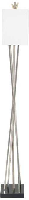 63 1/2" Tall Brushed Nickel Modern Floor Lamp