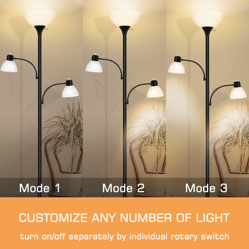 Floor Lamps for Living Room, 72" Tall Torchiere Floor Lamp