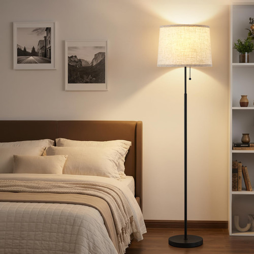 Floor Lamps for Living Room & Bedroom, 60" Modern Tall Standing Lamp, 3CCT