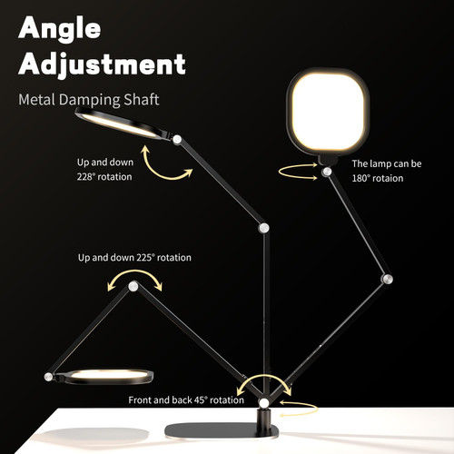 LED Desk Lamp for Home Office, Eye-Caring Diffused Desk Light