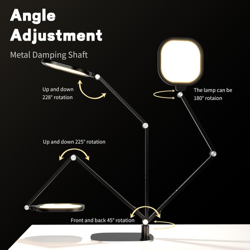 LED Desk Lamp for Home Office, Soft Edge-lit Design, Modern Style