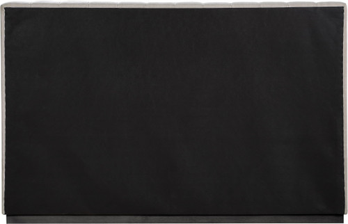 LuciaBeige-K Lucia Collection Modern | Contemporary King Bed with Rich Beige Linen Textured Fabric and Black Finish Solid Wood Base, 81.5" W x 87.5" D x 52" H, Beige, King
