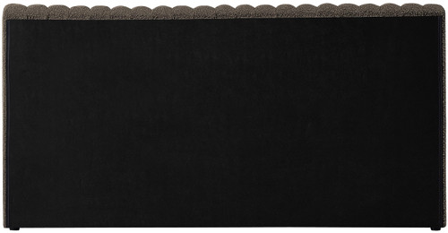 NashBrown-F Nash Collection Modern | Contemporary Boucle Fabric Upholstered Full Bed with Rich Brown Boucle Fabric and Deep Channel Tufting, 68" W x 86" D x 38" H, Brown, Full
