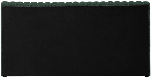 NashGreen-Q Nash Collection Modern | Contemporary Boucle Fabric Upholstered Queen Bed with Rich Green Boucle Fabric and Deep Channel Tufting, 74" W x 91" D x 38" H, Green, Queen