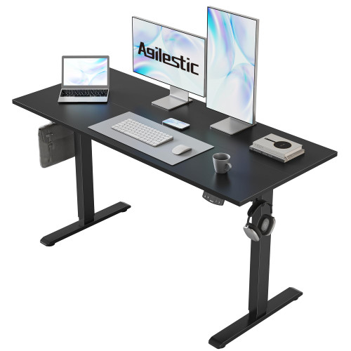 48 * 24 Inch Height Adjustable Electric Standing Desk, Black