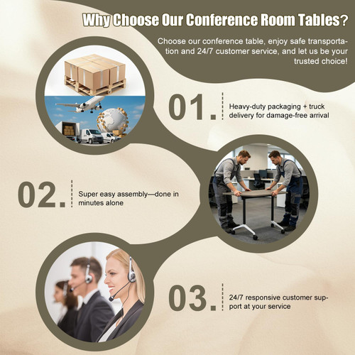 Folding Conference Table, 4 Pack Modern Flip Top Mobile Training Tables