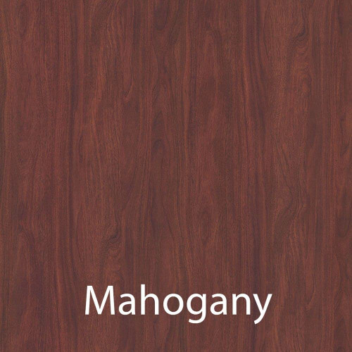 24"x48" Deluxe Flip Top Office Training Table, Mahogany High Pressure Laminate Top, Height Adjustable (23"-31") 4 Castors, Folds Flat & Nest Together, Made in The USA