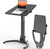 ModSavy foldable Mobile Standing Desk, Pneumatic Height Adjustable Sit Stand Desk, 90° Tiltable Rolling Laptop Desk, Portable Desk with Wheels Non-Slip Mat for Home Office, Holds Up to 22lbs, Black  ModSavy foldable Mobile Standing Desk, Pneumatic Height Adjustable Sit Stand Desk, 90° Tiltable Rolling Laptop Desk, Portable Desk with Wheels Non-Slip Mat for Home Office, Holds Up to 22lbs, Black