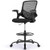 ModSavy Drafting Chair Tall Office Chair for Standing Desk Adjustable Height Office Desk Chair with Adjustable Flip Up Armrests and Foot-Ring for Task, Working, Drafting, Studying, Dark Black ModSavy Drafting Chair Tall Office Chair for Standing Desk Adjustable Height Office Desk Chair with Adjustable Flip Up Armrests and Foot-Ring for Task, Working, Drafting, Studying, Dark Black