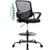ModSavy Drafting Chair Tall Office Chair, Standing Desk Chair Counter Height Office Chairs, Mid Back Mesh Office Drafting Chairs with Armrest, Height Adjustable Foot Ring, Black ModSavy Drafting Chair Tall Office Chair, Standing Desk Chair Counter Height Office Chairs, Mid Back Mesh Office Drafting Chairs with Armrest, Height Adjustable Foot Ring, Black