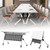 Conference Room Table, Folding Training Table, Mobile Meeting Station with Silent Wheels, Flip Top Large Meeting Seminar Desk, for Office, Company, School, Classroom Conference Room Table, Folding Training Table, Mobile Meeting Station with Silent Wheels, Flip Top Large Meeting Seminar Desk, for Office, Company, School, Classroom