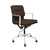 SOHO II Padded Management Office Chair - Mid Back Desk Chair with Arm Rest, Swivel & Cushion Availability, Made of Faux Leather, Dark Brown, Computer Chair SOHO II Padded Management Office Chair - Mid Back Desk Chair with Arm Rest, Swivel & Cushion Availability, Made of Faux Leather, Dark Brown, Computer Chair