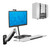 Sit Stand Wall Mount Workstation | Adjustable Height Stand Up Computer Station with Articulating Monitor Mount, Keyboard Tray, & CPU Holder | VESA Mount 75x75 and 100x100 | MI-7905 Sit Stand Wall Mount Workstation | Adjustable Height Stand Up Computer Station with Articulating Monitor Mount, Keyboard Tray, & CPU Holder | VESA Mount 75x75 and 100x100 | MI-7905
