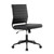 Office Desk Chair No Arms, Mid Back Ergonomic Swivel Black Armless Conference Room Chairs, Adjustable Height PU Leather Home Desk Chair, Modern Small Rolling Computer Task Chair Office Desk Chair No Arms, Mid Back Ergonomic Swivel Black Armless Conference Room Chairs, Adjustable Height PU Leather Home Desk Chair, Modern Small Rolling Computer Task Chair