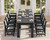 10 Piece Outdoor Dining Table Sets for 8 with 2 Umbrella Hole Cut-Out Rectangular Tables and 8 Textilene Chairs, HDPE Dining Table Sets for Garden, Backyard, Poolside, Black 10 Piece Outdoor Dining Table Sets for 8 with 2 Umbrella Hole Cut-Out Rectangular Tables and 8 Textilene Chairs, HDPE Dining Table Sets for Garden, Backyard, Poolside, Black
