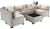 7-Piece Patio Furniture Set, Outdoor Sectional with Thick Cushions, Modular Patio Sofa, Dual-Strand Wicker Rattan, Rust-Resistant Frame, Backyard Furniture for Garden, Deck, Khaki 7-Piece Patio Furniture Set, Outdoor Sectional with Thick Cushions, Modular Patio Sofa, Dual-Strand Wicker Rattan, Rust-Resistant Frame, Backyard Furniture for Garden, Deck, Khaki