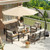 Aluminum Patio Furniture Set with Umbrella 7 Seats, Oversized Outdoor Sectional with Washable Thick Cushions, Coffee Table and Waterproof Cover, Patio Conversation Sets for Porch, Balcony, Deck. Aluminum Patio Furniture Set with Umbrella 7 Seats, Oversized Outdoor Sectional with Washable Thick Cushions, Coffee Table and Waterproof Cover, Patio Conversation Sets for Porch, Balcony, Deck.