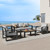 Aluminum Outdoor Patio Furniture Set 4 Piece, Oversized Patio Conversation Sets Widened Armrest & Ultra-Thick Cushions, Deep Seating Modern Sectional Furniture for Backyard, Porch, Gray Aluminum Outdoor Patio Furniture Set 4 Piece, Oversized Patio Conversation Sets Widened Armrest & Ultra-Thick Cushions, Deep Seating Modern Sectional Furniture for Backyard, Porch, Gray