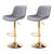Velvet Bar Stools Set of 2 - Swivel Counter Height Barstools with Back & Adjustable Height, Modern Gold Kitchen Island Stools for Bar, Armless Pub Stools, Soft Grey Upholstered Seating Velvet Bar Stools Set of 2 - Swivel Counter Height Barstools with Back & Adjustable Height, Modern Gold Kitchen Island Stools for Bar, Armless Pub Stools, Soft Grey Upholstered Seating