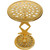 19" Round Side Table, Metal End Table for Bedroom Living Room Home Offices Patio Garden Lawn Stylish Vintage Indoor and Outdoor Side Table Pedestal End Tables (Gold) 19" Round Side Table, Metal End Table for Bedroom Living Room Home Offices Patio Garden Lawn Stylish Vintage Indoor and Outdoor Side Table Pedestal End Tables (Gold)
