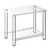 Acrylic Shower Bench for Inside Shower 13.98" D X 21.26" W X 18.31" H, Heavy Duty (Hold Up to 300lbs) Bathroom Shower Stool with Storage Shelf, for Shaving Legs & Spa, Waterproof Non-Slip