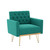 Accent Chair for Living Room, Comfy Oversized Velvet Upholstered Arm Chairs, Mid Century Modern Reading Single Sofa Side Chair with Tufted Back and Gold Legs for Bedroom (1, Green) Accent Chair for Living Room, Comfy Oversized Velvet Upholstered Arm Chairs, Mid Century Modern Reading Single Sofa Side Chair with Tufted Back and Gold Legs for Bedroom (1, Green)