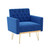 Accent Chair for Living Room, Comfy Oversized Velvet Upholstered Arm Chairs, Mid Century Modern Reading Single Sofa Side Chair with Tufted Back and Gold Legs for Bedroom (1, Navy) Accent Chair for Living Room, Comfy Oversized Velvet Upholstered Arm Chairs, Mid Century Modern Reading Single Sofa Side Chair with Tufted Back and Gold Legs for Bedroom (1, Navy)