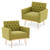 Accent Chair for Living Room, Comfy Oversized Velvet Upholstered Arm Chairs, Mid Century Modern Reading Single Sofa Side Chair with Tufted Back and Gold Legs for Bedroom (2, Olive Green) Accent Chair for Living Room, Comfy Oversized Velvet Upholstered Arm Chairs, Mid Century Modern Reading Single Sofa Side Chair with Tufted Back and Gold Legs for Bedroom (2, Olive Green)